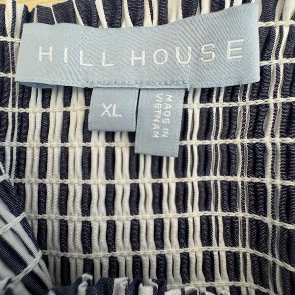 HILL HOUSE The Delphine Nap Skirt in Navy Stripe - Picture 6 of 7